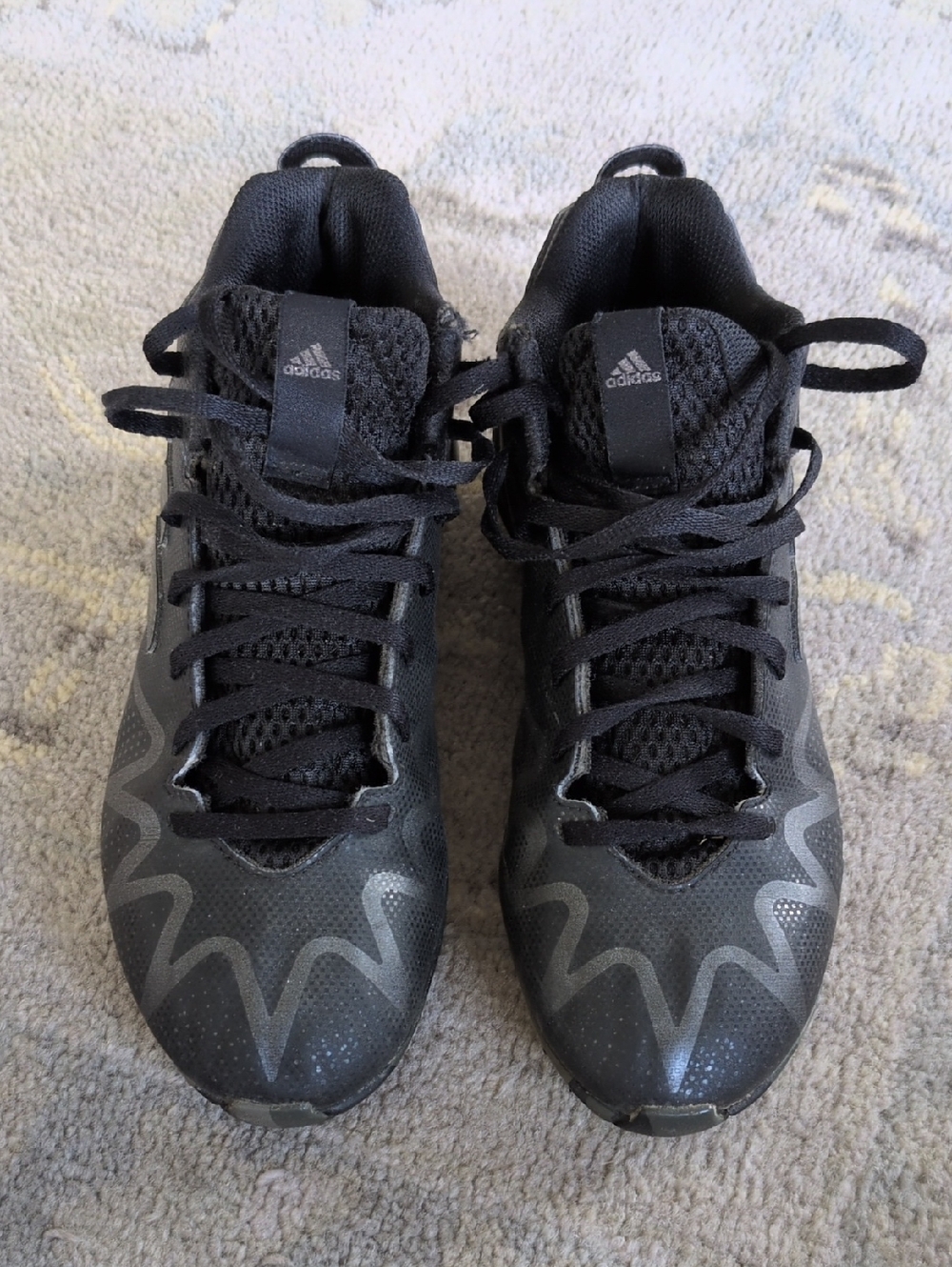 adidas Youth Football Cleats Black/Silver